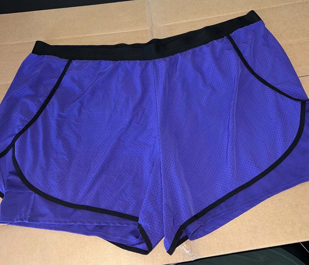 Xersion Women's Performance 2-in-1 Layered Running Shorts, Size 5X
